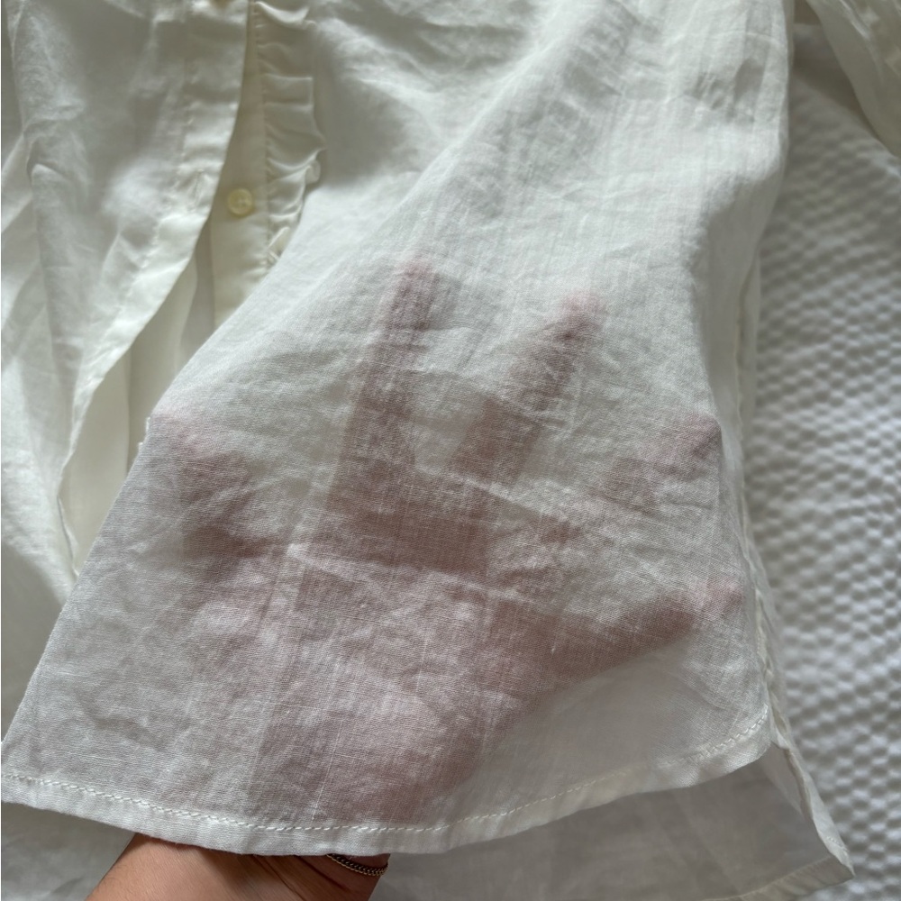 Trovata White Cotton Ramie Coastal Shirt - Picture 9 of 12